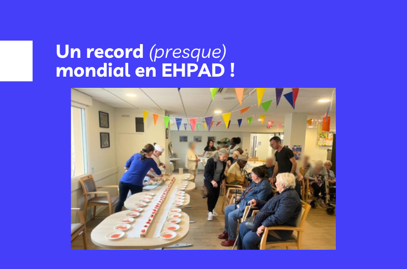 photo d'un fraisier dans un ehpad