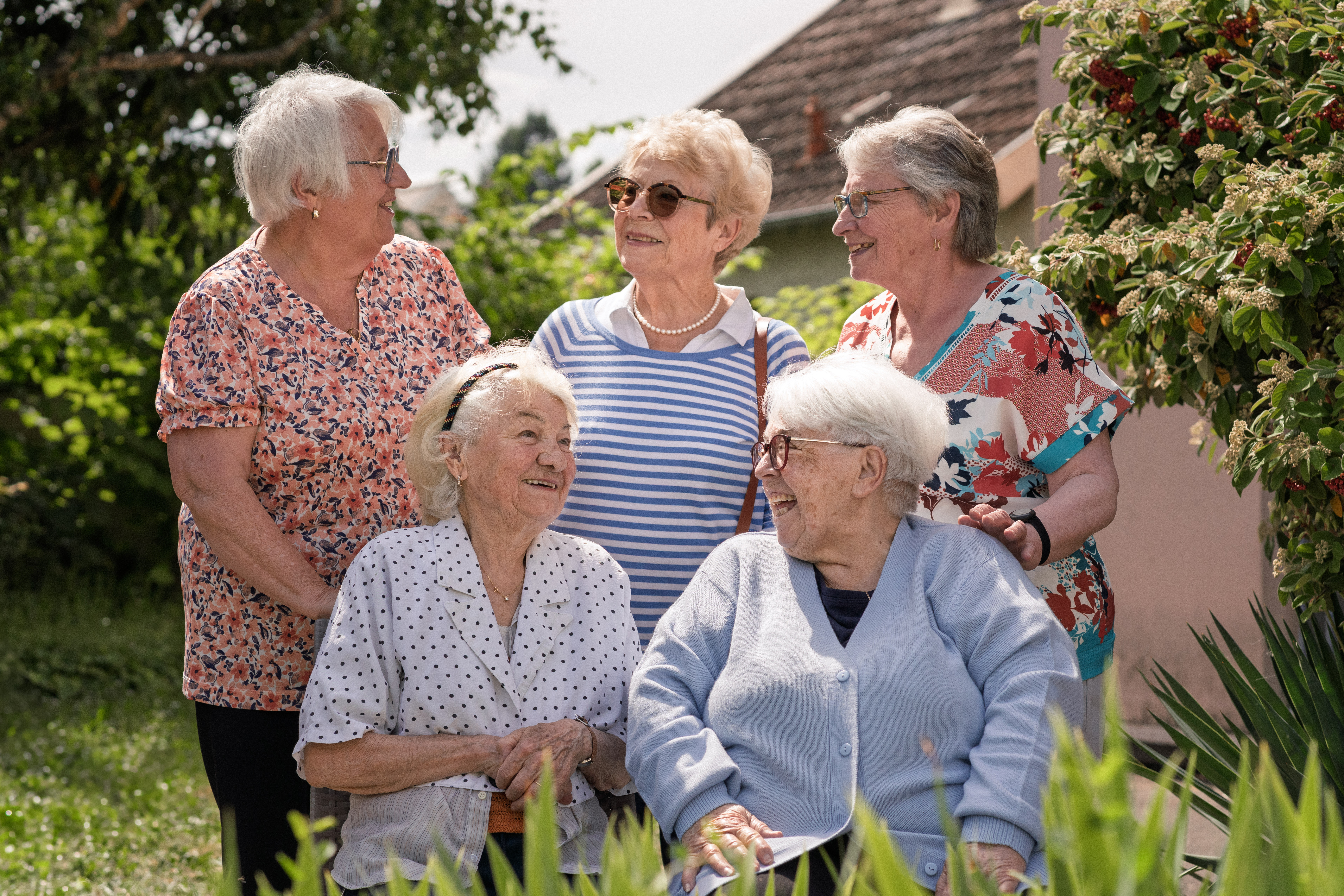 seniors dans un parc